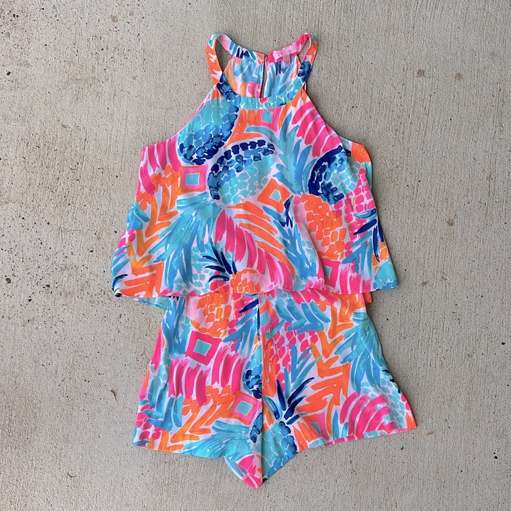 Lilly Pulitzer Colorful Printed Romper - Picture 2 of 15